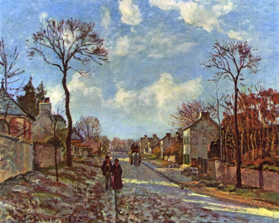 Camille Pissarro Rue de Louveciennes 1872